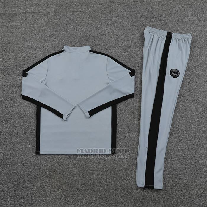 Chandal de Sudadera del Paris Saint-Germain Jordan Nino 2023-2024 Gris